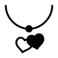 amor collar icono vector