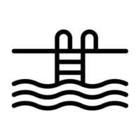 swimming pool icon vector