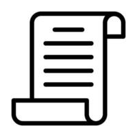 Invoice Outline Icon vector