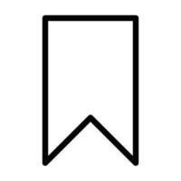 Bookmark outline icon vector