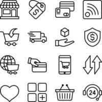 Ecommerce icon set vector