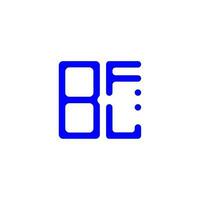 diseño creativo del logotipo de la letra bfl con gráfico vectorial, logotipo simple y moderno de bfl. vector