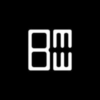 Diseño creativo del logotipo de la letra bmw con gráfico vectorial, logotipo simple y moderno de bmw. vector