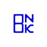 Diseño creativo del logotipo de la letra bnk con gráfico vectorial, logotipo simple y moderno de bnk. vector