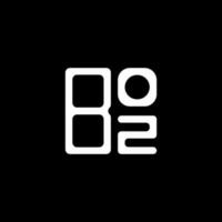 diseño creativo del logotipo de la letra boz con gráfico vectorial, logotipo simple y moderno de boz. vector