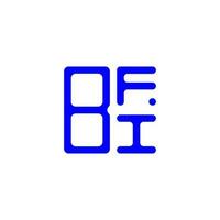 diseño creativo del logotipo de la letra bfi con gráfico vectorial, logotipo simple y moderno de bfi. vector