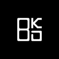 Diseño creativo del logotipo de la letra bkd con gráfico vectorial, logotipo bkd simple y moderno. vector