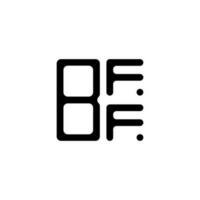 BFF letter logo creative design with vector graphic, BFF simple and modern logo.