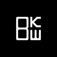 Diseño creativo del logotipo de la letra bkw con gráfico vectorial, logotipo simple y moderno de bkw. vector