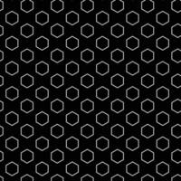 abstract seamless white polygon repeat pattern with black bg. vector