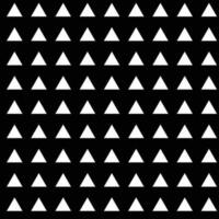 abstract seamless white triangle repeat pattern with black bg. vector