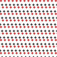 abstract seamless geometric red grey plus pattern. vector
