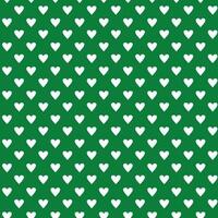 abstract white heart on green background pattern. vector