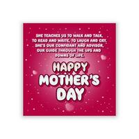 Happy Mother's Day Vector and Text Effect
