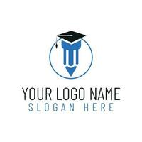 Education logo design. vector