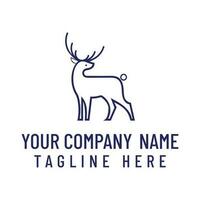 Deer logo design. vector