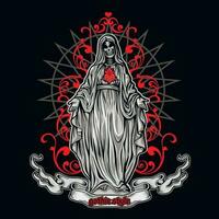 Holy Death, skeleton, grunge vintage design t shirts vector