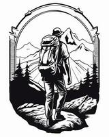Mountain explorer logo vector