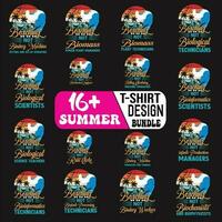 profession ways Summer t shirt design Bundle vector