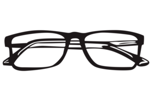 Moda - negro lentes png