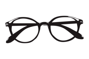 Moda - negro lentes png