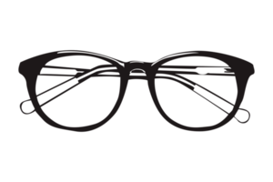 Fashion - Black Glasses png