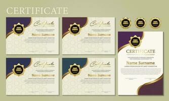 Modern Design Certificate layout concept. Simple elegant and luxurious elegant modern design diploma background vector award certificate template.