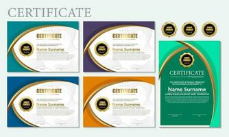 Modern Design Certificate layout concept. Simple elegant and luxurious elegant modern design diploma background vector award certificate template.