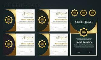 Modern Design Certificate layout concept. Simple elegant and luxurious elegant modern design diploma background vector award certificate template.