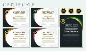 Modern Design Certificate layout concept. Simple elegant and luxurious elegant modern design diploma background vector award certificate template.