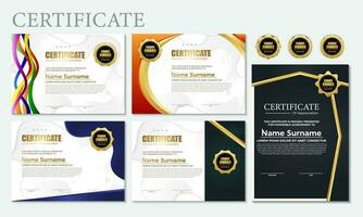 Modern Design Certificate layout concept. Simple elegant and luxurious elegant modern design diploma background vector award certificate template.