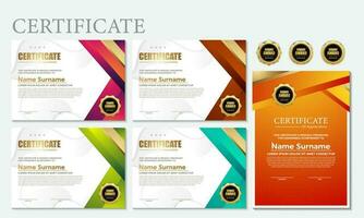 Modern Design Certificate layout concept. Simple elegant and luxurious elegant modern design diploma background vector award certificate template.