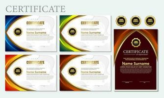 Modern Design Certificate layout concept. Simple elegant and luxurious elegant modern design diploma background vector award certificate template.