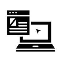Software vector  solid icon. Simple stock illustration stock