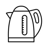 Electric Kettle vector outline icon . . Simple stock illustration stock