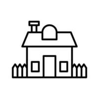 House vector outline icon . . Simple stock illustration stock