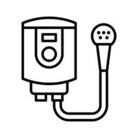 Water Heater vector outline icon . Simple stock illustration stock