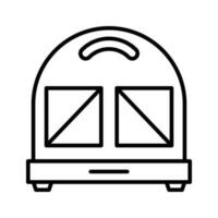 Sandwich Maker vector outline icon . . Simple stock illustration stock