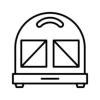 Sandwich Maker vector outline icon . . Simple stock illustration stock