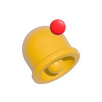 3d style bell illustration. bell icon in 3d style png