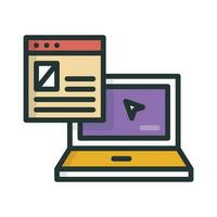 Software vector Fill outline icon. Simple stock illustration stock