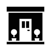 Front Door vector Solid  icon . Simple stock illustration stock