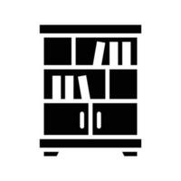BookCase vector Solid  icon . Simple stock illustration stock
