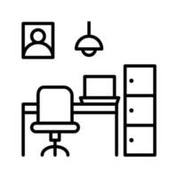 Study vector outline icon . Simple stock illustration stock