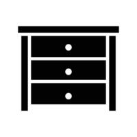 Drawer vector Solid  icon . Simple stock illustration stock