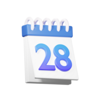 3D 28 Date Icon png