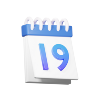 3D 19 Date Icon png