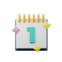 3D Date January Icon png