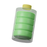 3d bateria energia png