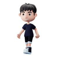 3D Young Man Character png